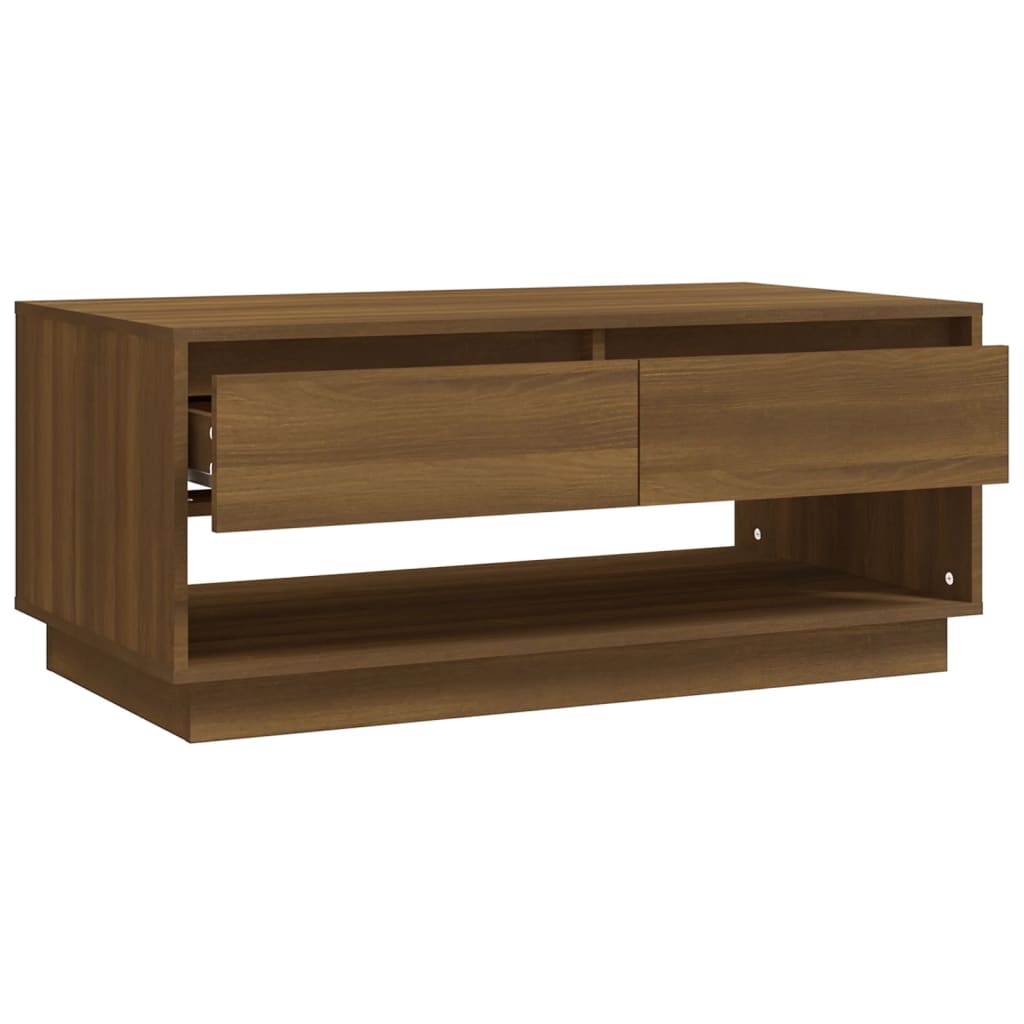 Salongbord Sofabord Brun Eik 102,5x55x44 cm