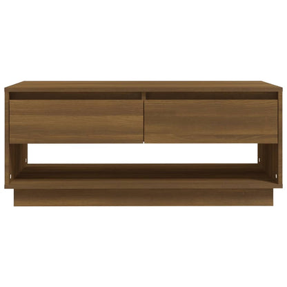 Salongbord Sofabord Brun Eik 102,5x55x44 cm