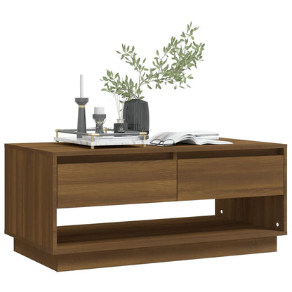 Salongbord Sofabord Brun Eik 102,5x55x44 cm