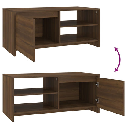 Salongbord Sofabord Brun Eik 102x50x45 cm