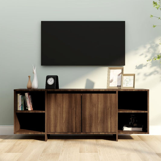 TV-Møbel Brun Eik TV-benk 130x35x50 cm