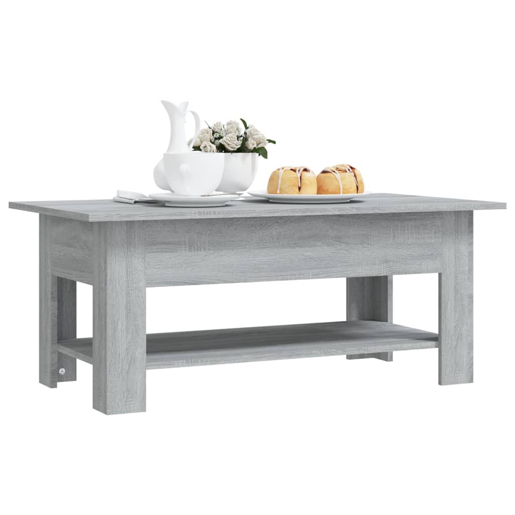 Salongbord Sofabord Sonoma Grå 102x55x42 cm