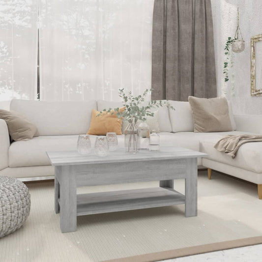 Salongbord Sofabord Sonoma Grå 102x55x42 cm