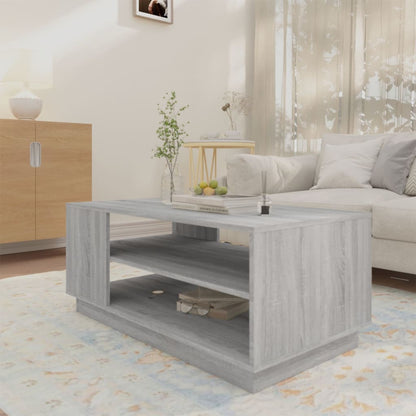 Salongbord Sofabord Sonoma Grå Eik 102x55x43 cm
