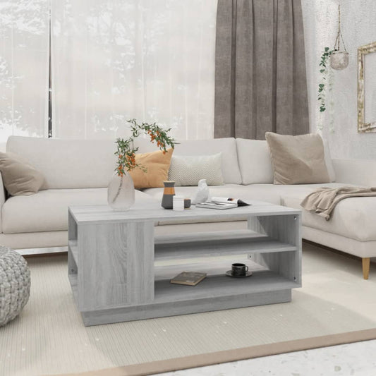 Salongbord Sofabord Sonoma Grå Eik 102x55x43 cm