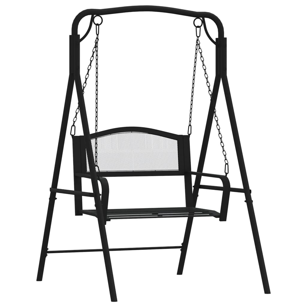 Hagebenk Metall Hengebenk 124 cm svart stål