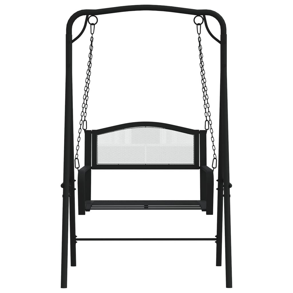 Hagebenk Metall Hengebenk 124 cm svart stål