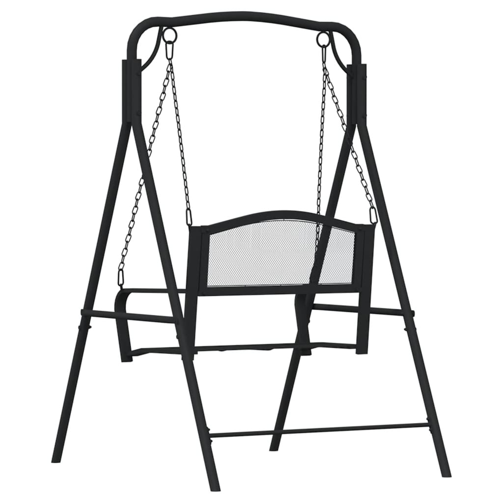 Hagebenk Metall Hengebenk 124 cm svart stål