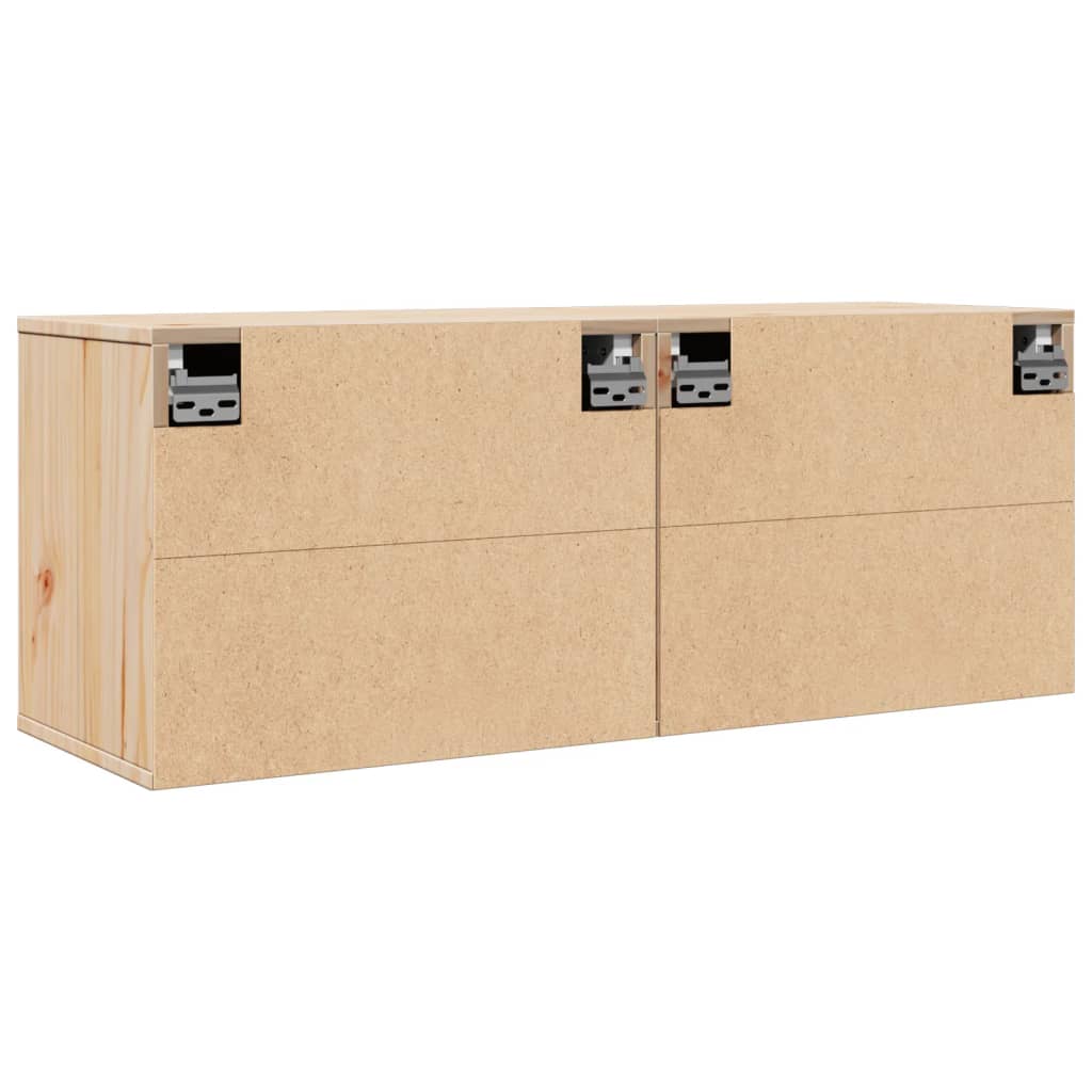 Veggskap 2 stk 45x30x35 cm heltre furu