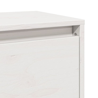 Veggskap Hvit 2 stk 80x30x35 cm heltre furu