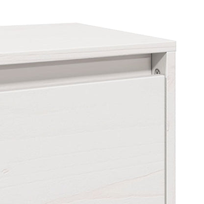 Veggskap Hvit 100x30x35 cm heltre furu