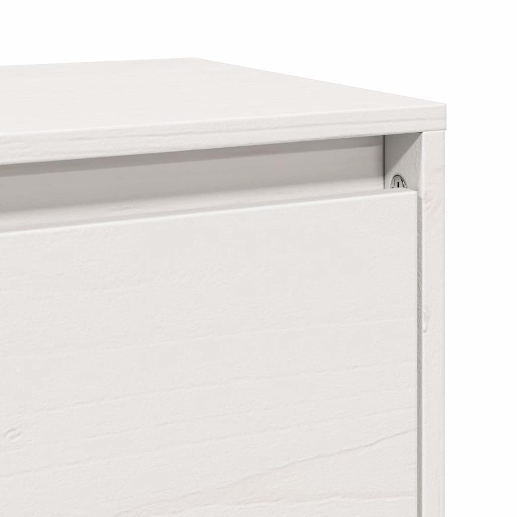 Veggskap 2 stk hvit 100x30x35 cm heltre furu