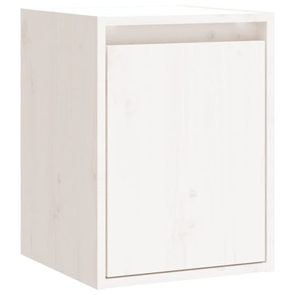 Veggskap 2 stk hvit 30x30x40 cm heltre furu