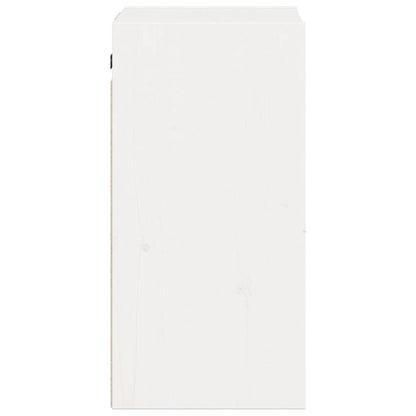Veggskap Hvit 2 stk 30x30x60 cm heltre furu