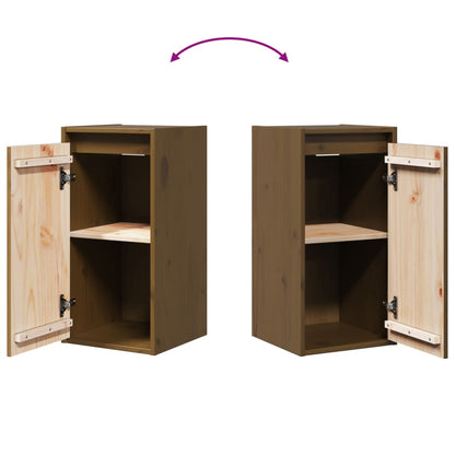 Veggskap Honningbrun 2 stk 30x30x60 cm heltre furu