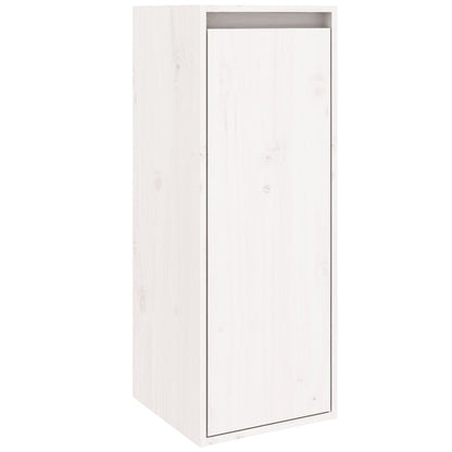 Veggskap Hvit 2 stk 30x30x80 cm heltre furu