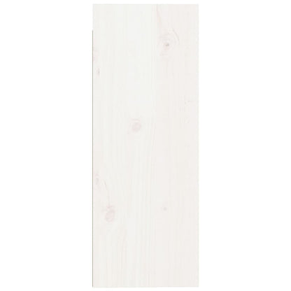 Veggskap Hvit 2 stk 30x30x80 cm heltre furu