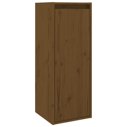 Veggskap Honningbrun 2 stk 30x30x80 cm heltre furu