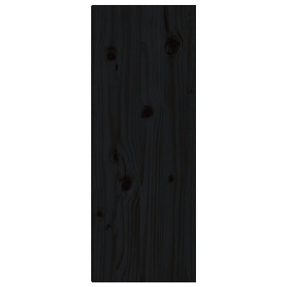 Veggskap svart 30x30x80 cm heltre furu