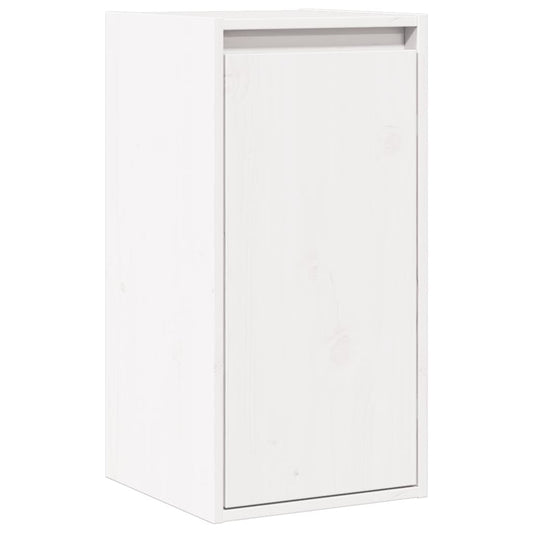 Bokhylle Hvit 30x30x100 cm heltre furu