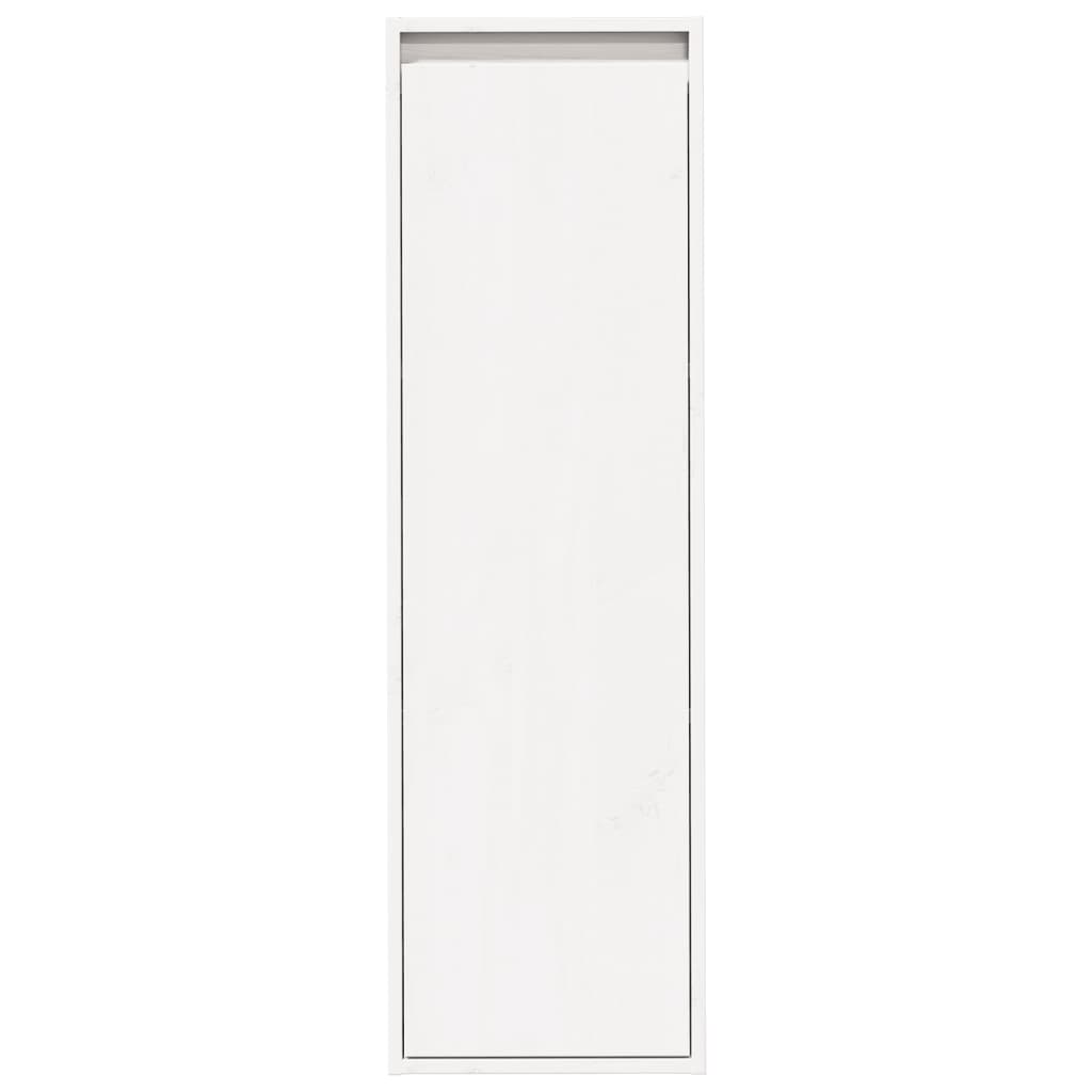 Bokhylle Hvit 30x30x100 cm heltre furu