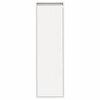 Veggskap Hvit 2 stk 30x30x100 cm heltre furu