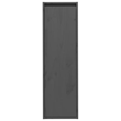 Veggskap Grå 2 stk 30x30x100 cm heltre furu