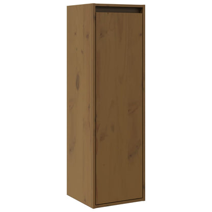 Veggskap Honningbrun 2 stk 30x30x100 cm heltre furu