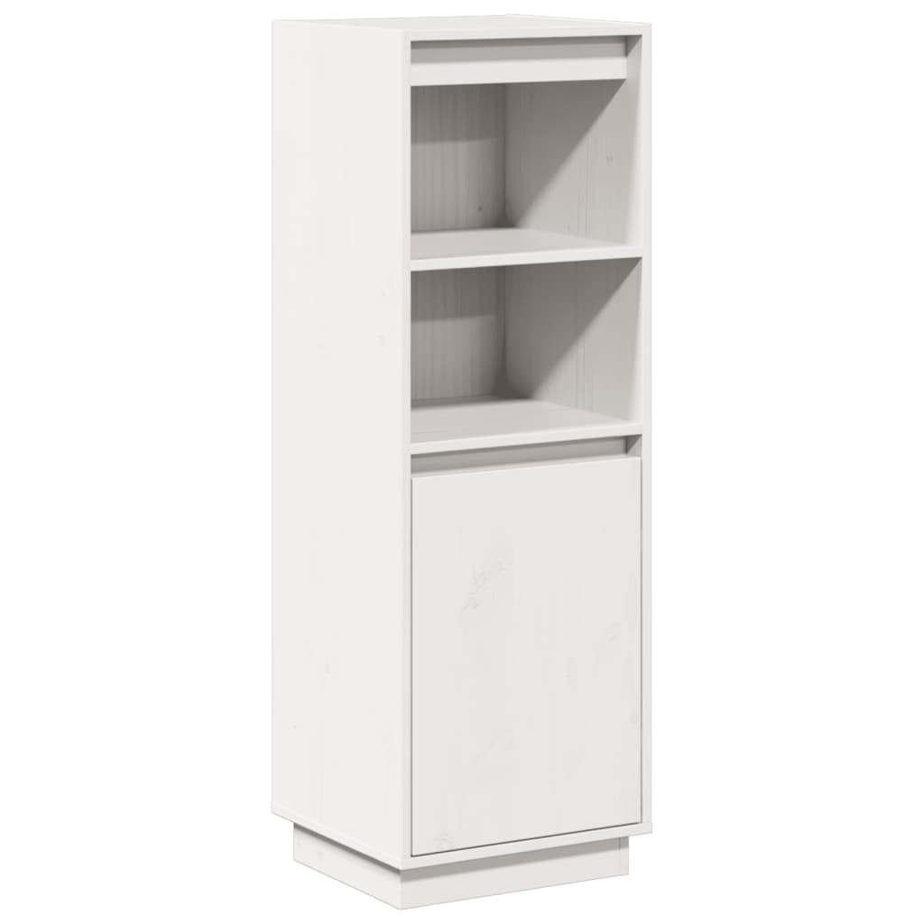 Skap hvit 37x34x110 cm heltre furu