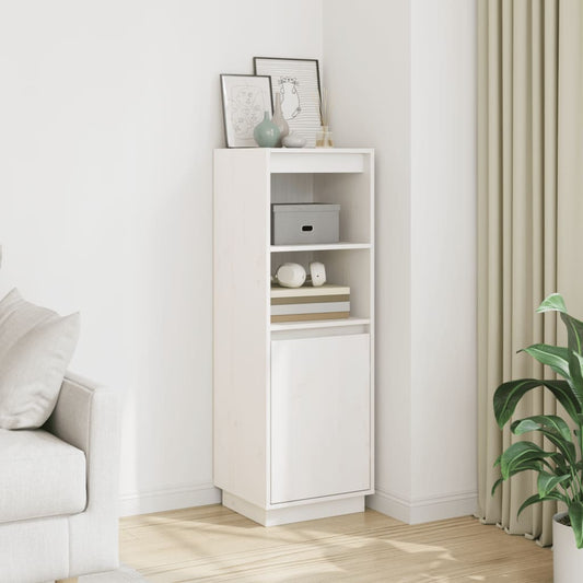 Skap hvit 37x34x110 cm heltre furu