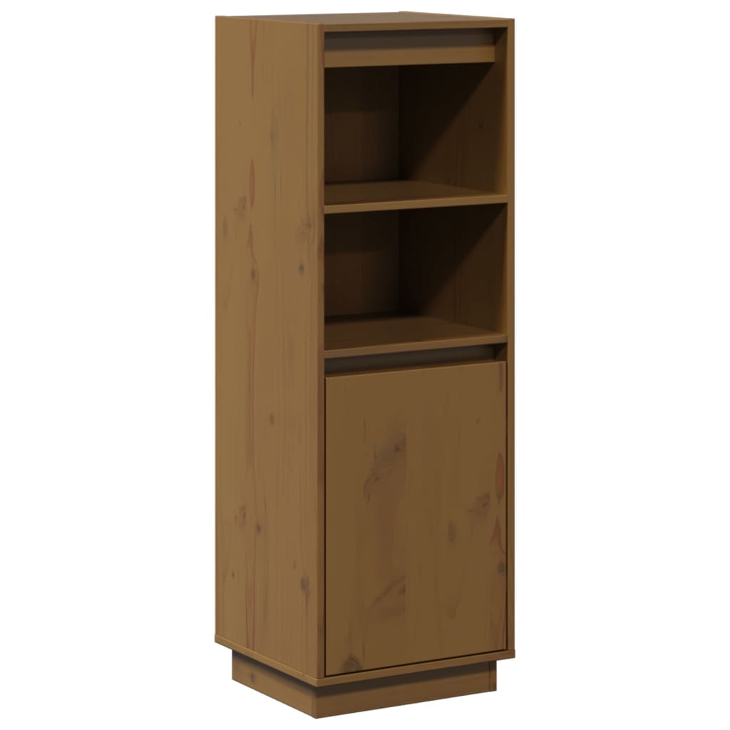 Skap honningbrun 37x34x110 cm heltre furu