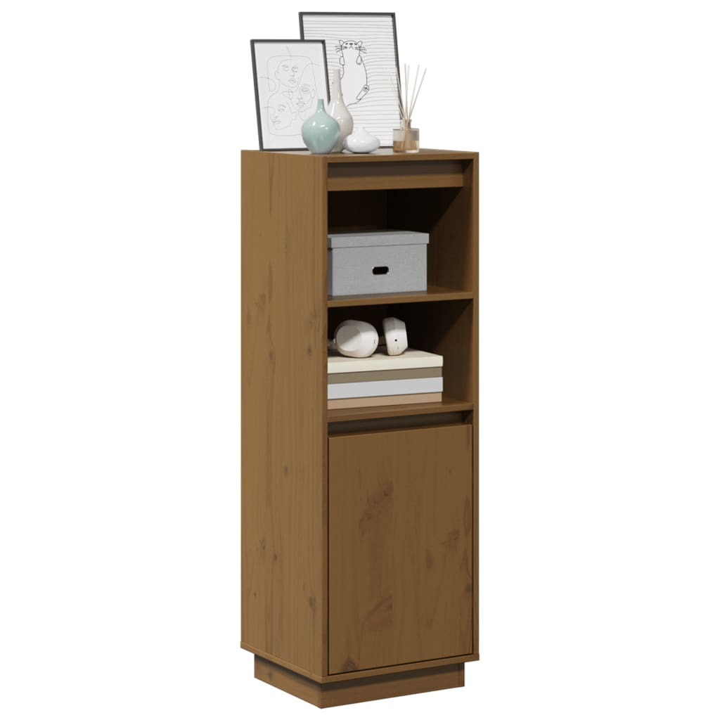 Skap honningbrun 37x34x110 cm heltre furu