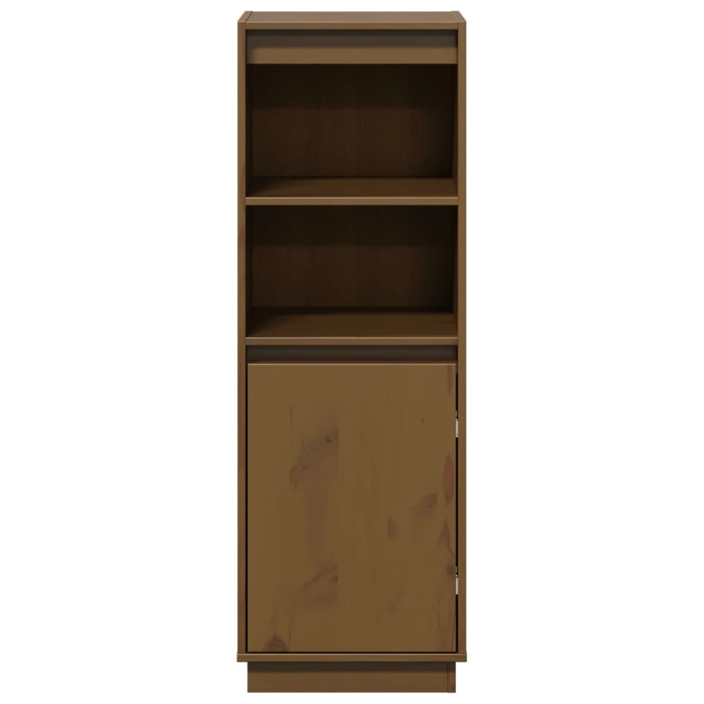 Skap honningbrun 37x34x110 cm heltre furu