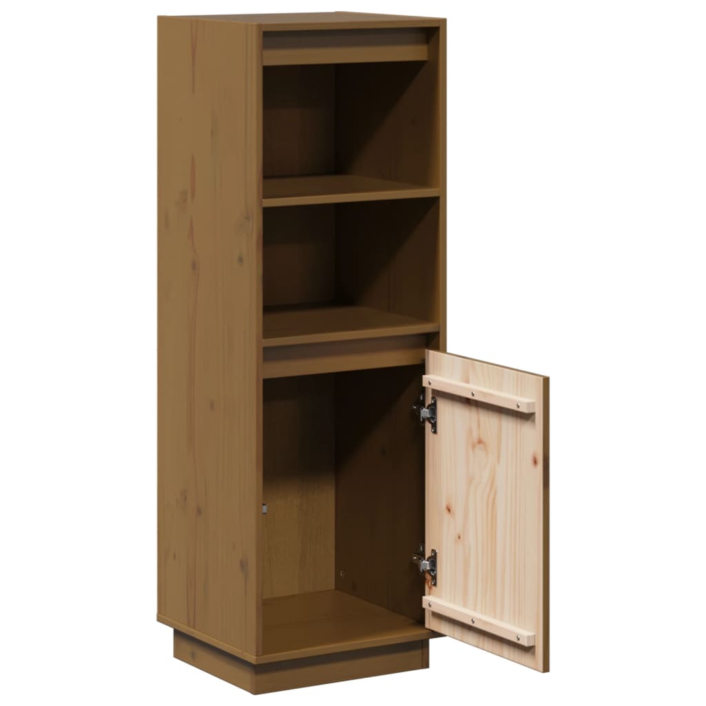 Skap honningbrun 37x34x110 cm heltre furu