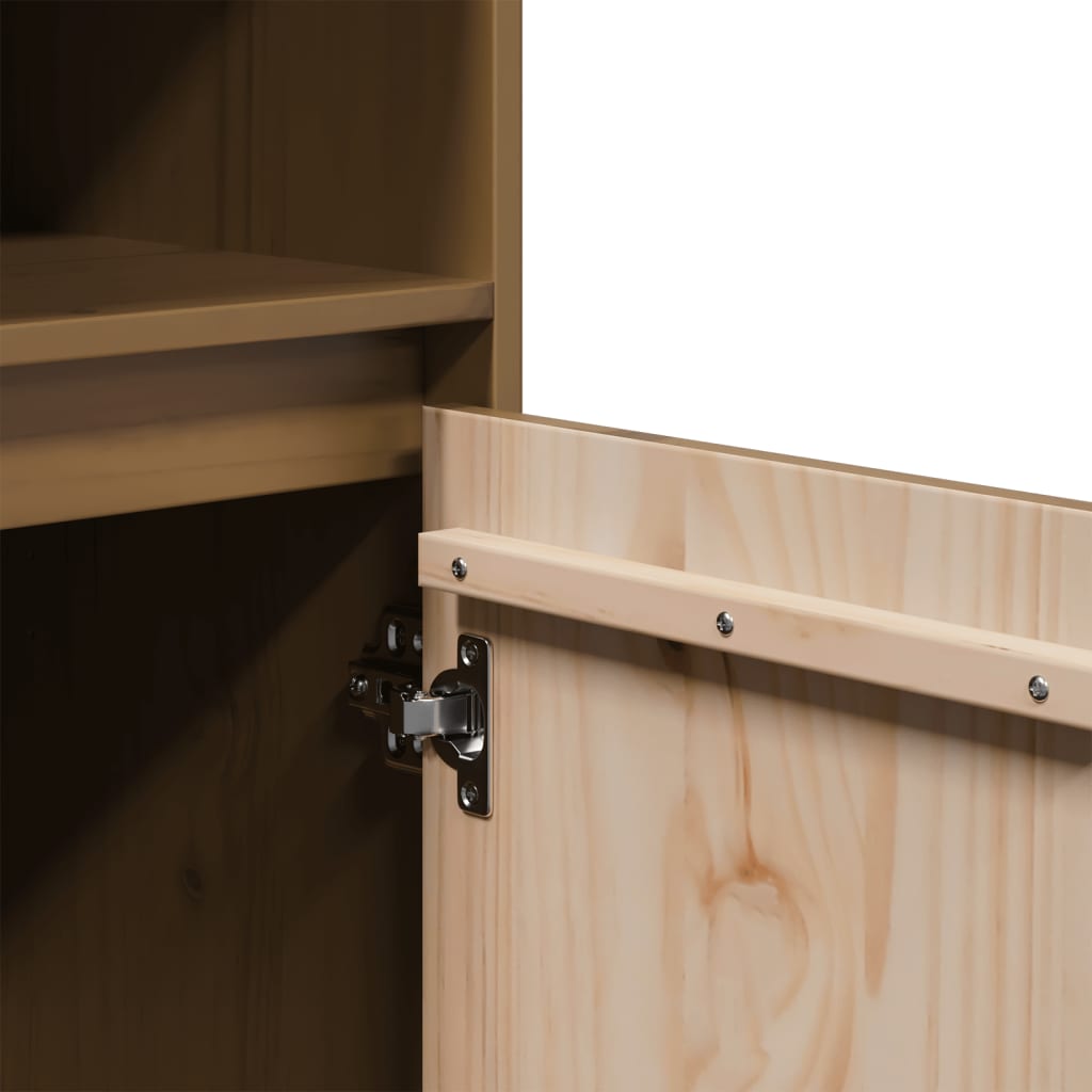 Skap honningbrun 37x34x110 cm heltre furu