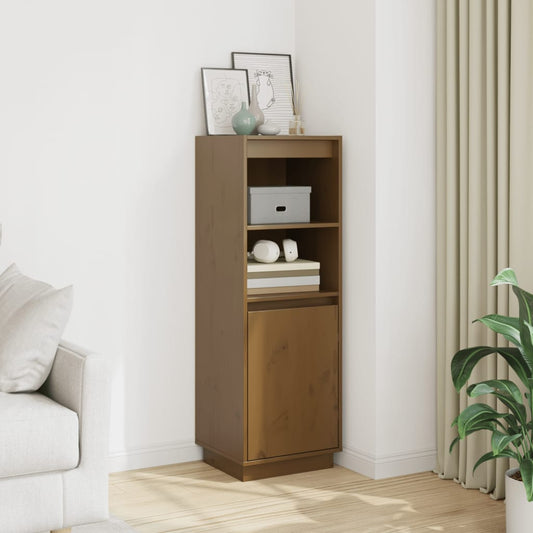 Skap honningbrun 37x34x110 cm heltre furu