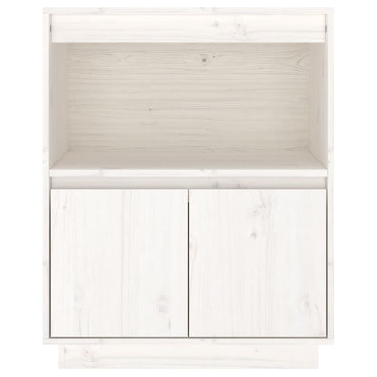 Skjenk Hvit 60x34x75 cm heltre furu