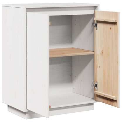 Skjenk Hvit 60x34x75 cm heltre furu