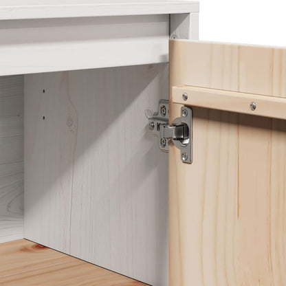 Skjenk Hvit 60x34x75 cm heltre furu