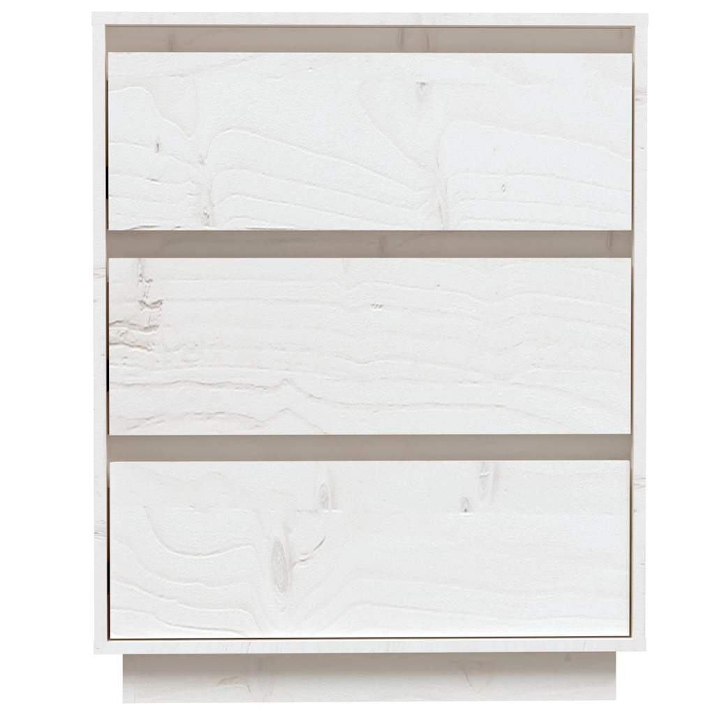 Skjenk Hvit 60x34x75 cm heltre furu