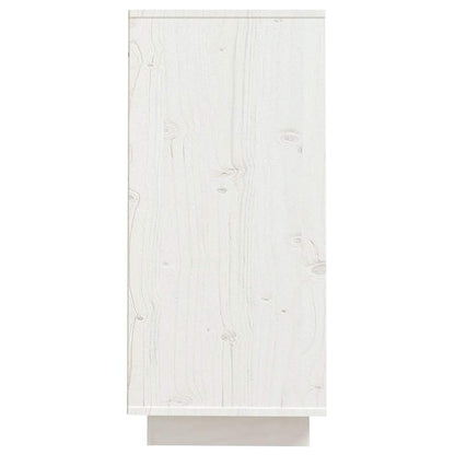 Skjenk Hvit 60x34x75 cm heltre furu