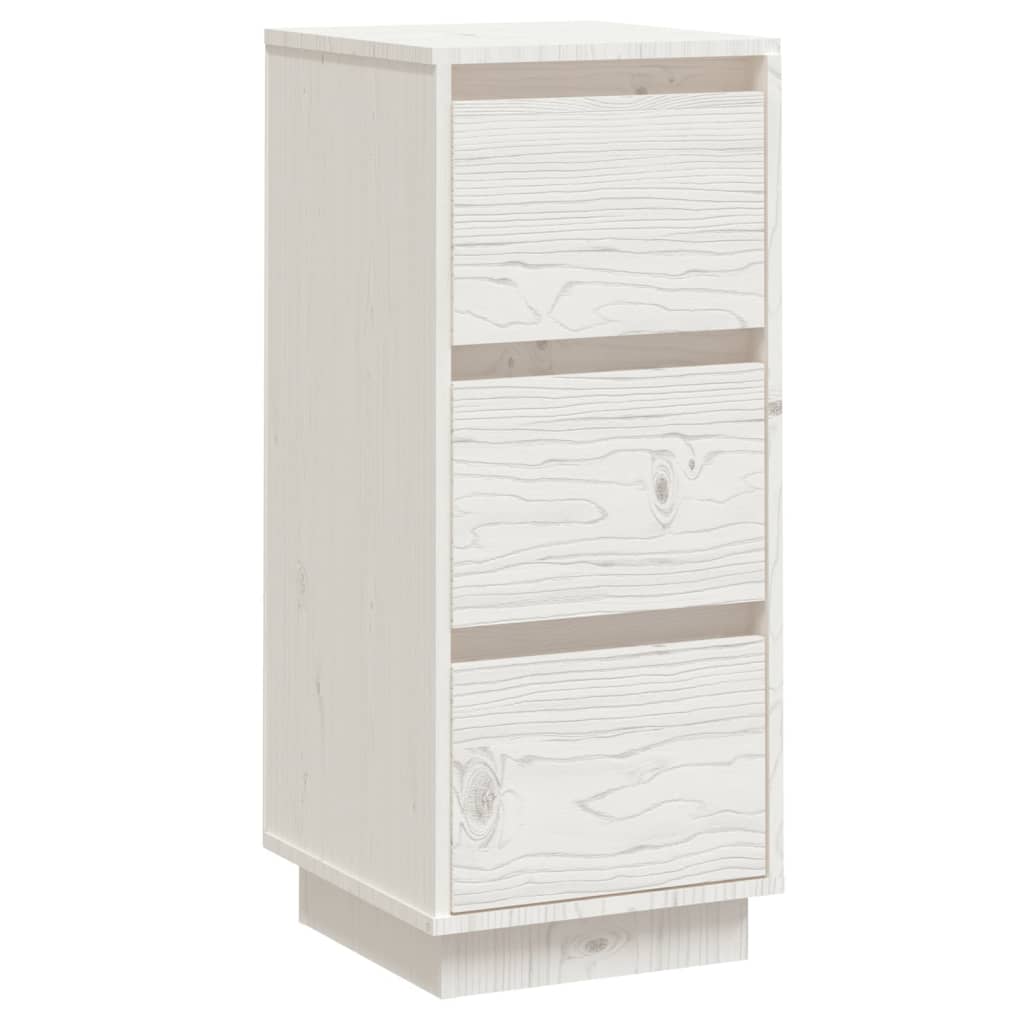 Skjenk hvit 32x34x75 cm heltre furu