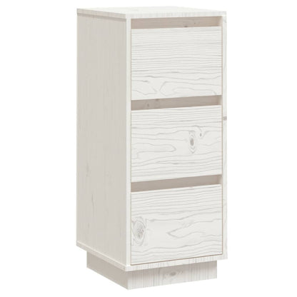 Skjenk hvit 32x34x75 cm heltre furu