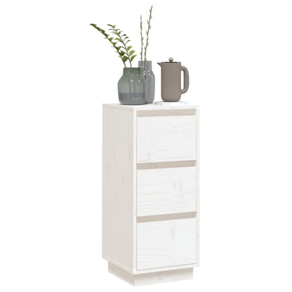 Skjenk hvit 32x34x75 cm heltre furu