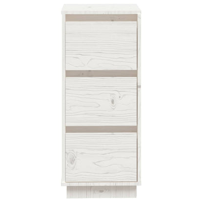 Skjenk hvit 32x34x75 cm heltre furu