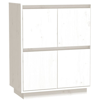 Skjenk Hvit 60x34x75 cm heltre furu