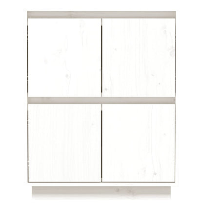 Skjenk Hvit 60x34x75 cm heltre furu