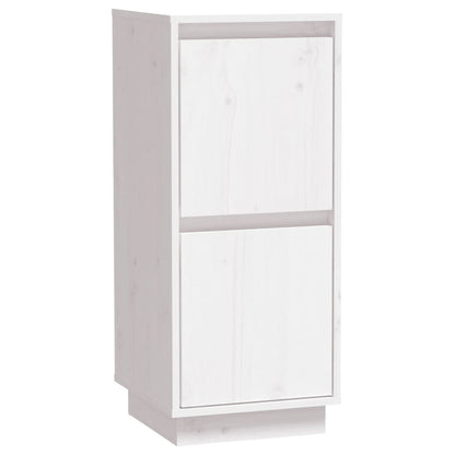 Skjenk hvit 31,5x34x75 cm heltre furu