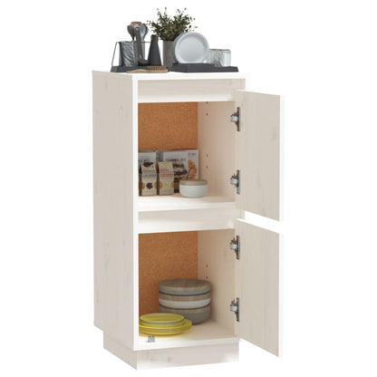 Skjenk hvit 31,5x34x75 cm heltre furu
