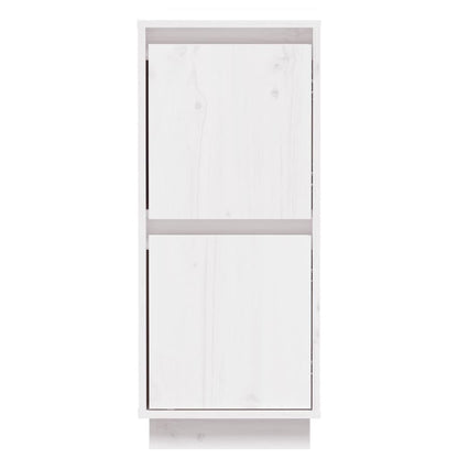 Skjenk hvit 31,5x34x75 cm heltre furu